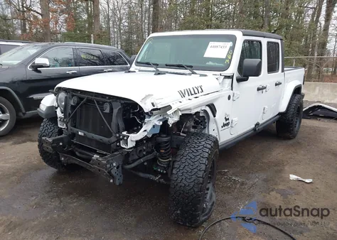 2023 Jeep Gladiator Willys 4X4 z USA, uszkodzony, nr VIN 1C6HJTAG4PL544532